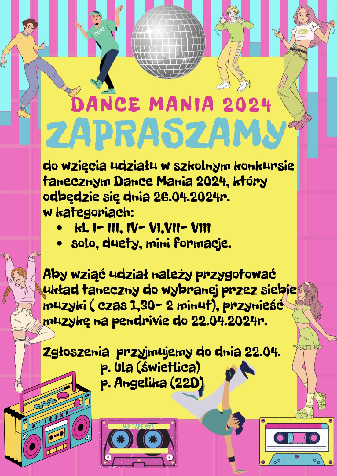 Dance Mania 2024 - szkolny konkurs taneczny