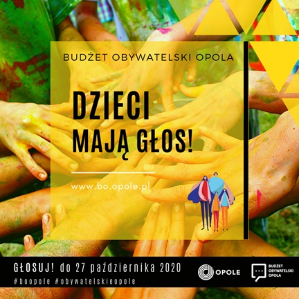 Budżet obywatelski - dzieci mogą głosować - plakat