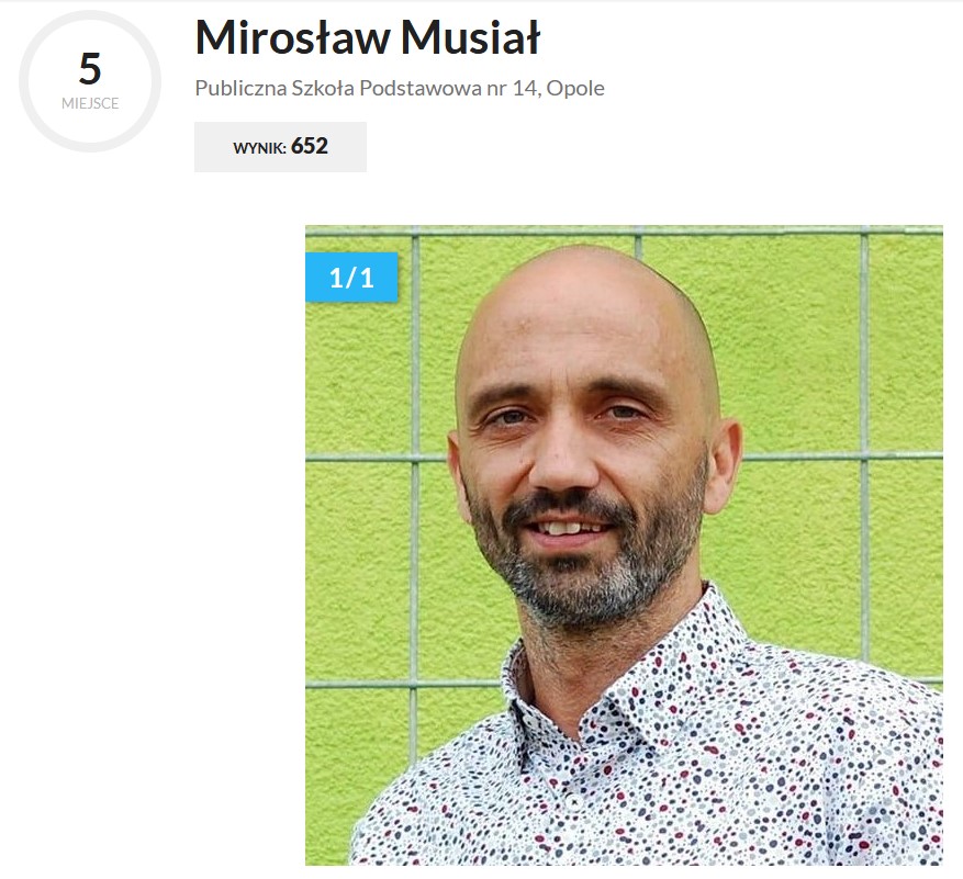 Plebiscyt NTO "Nauczyciel na medal" - Mirosław Musiał