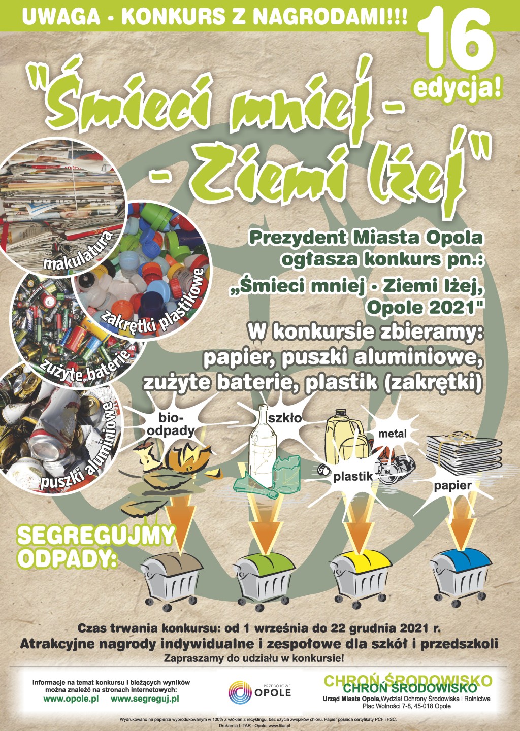 Śmieci mniej - Ziemi lżej, Opole 2021