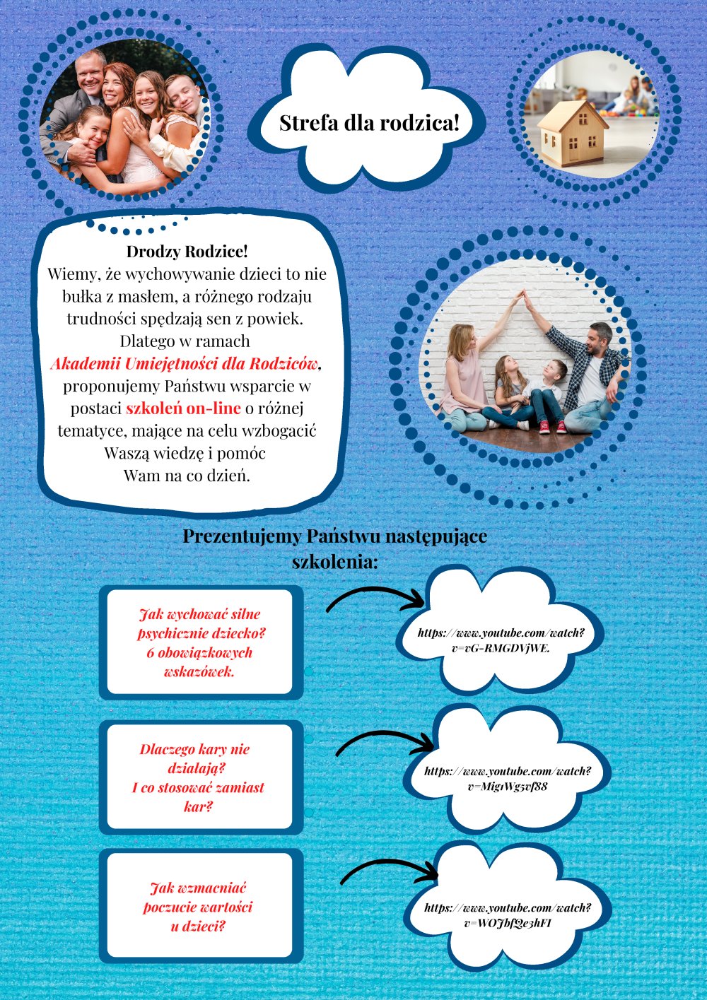 Strefa rodzica - plakat informacyjny dla rodziców