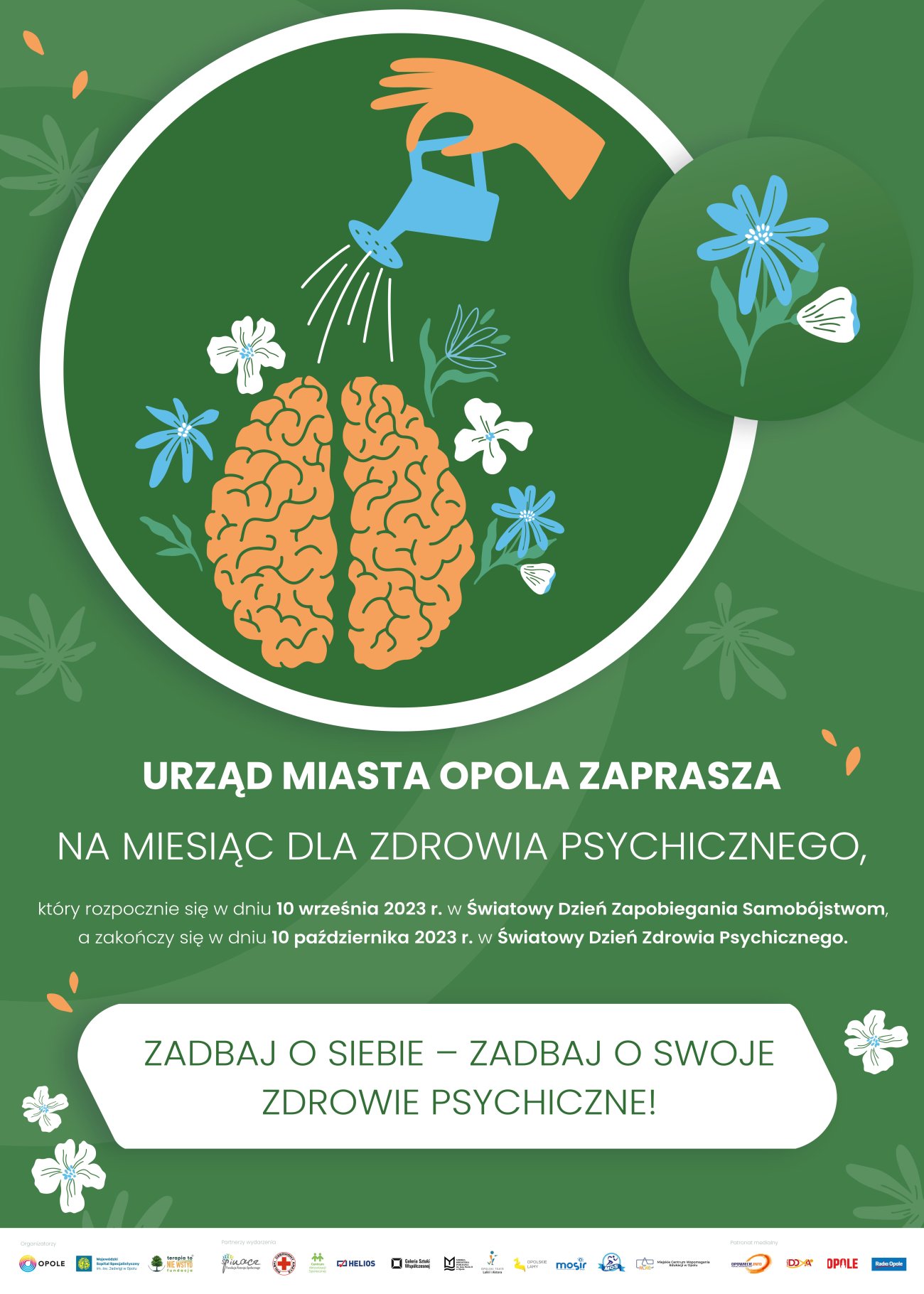 Miesiąc dla zdrowia psychicznego w Opolu - plakat