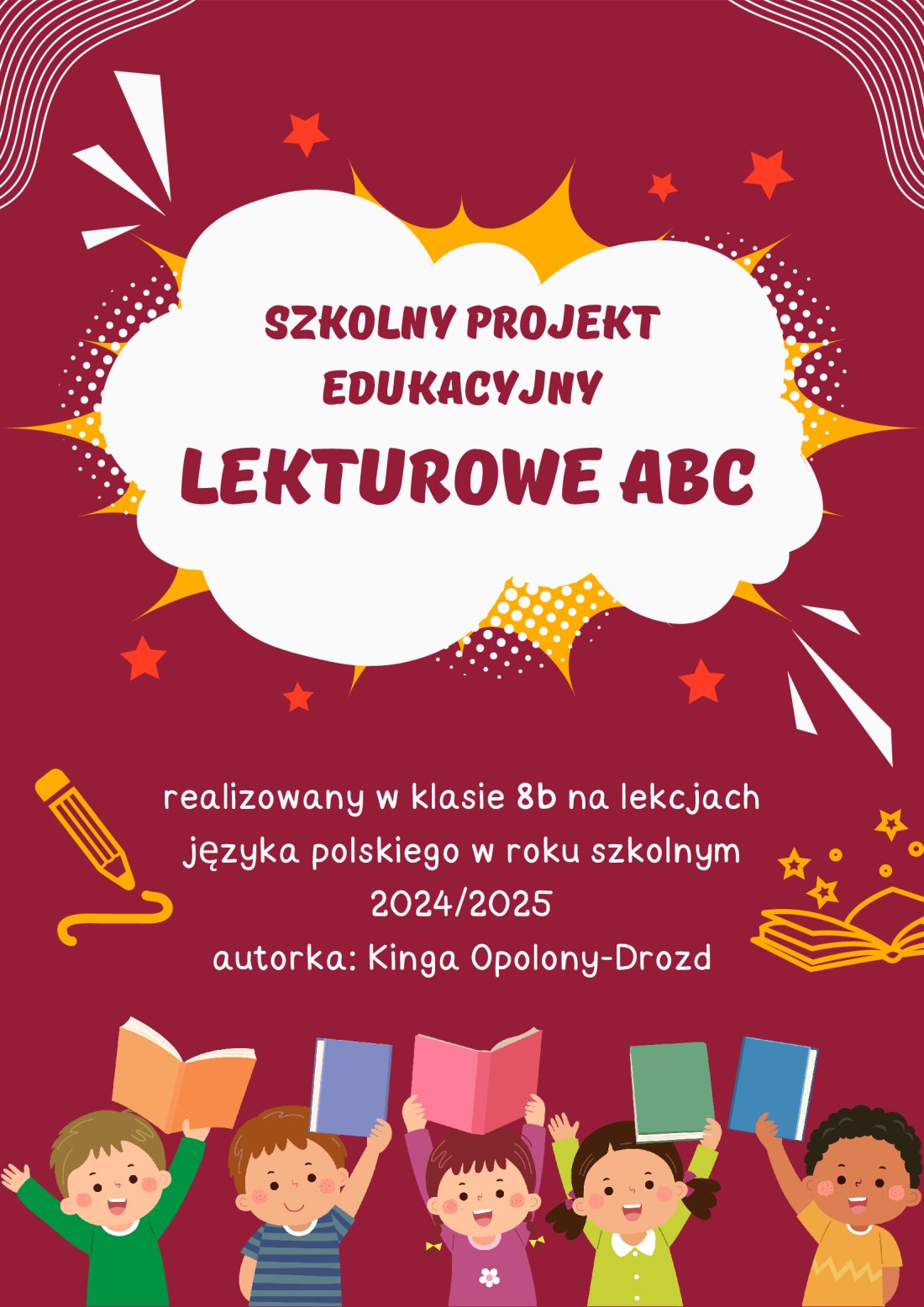 Projekt edukacyjny Lekturowe ABC - plakat