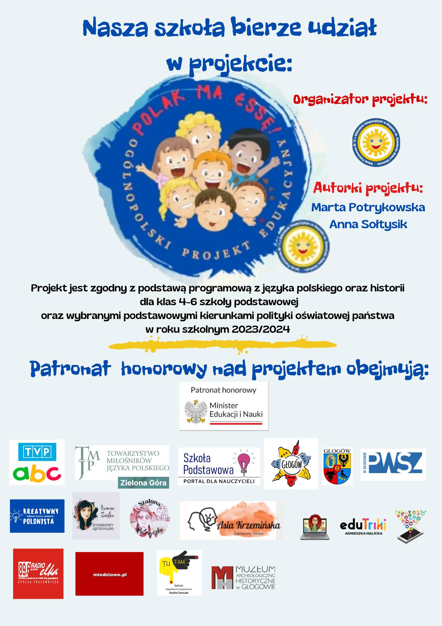 Polak ma essę! - plakat projektu edukacyjnego