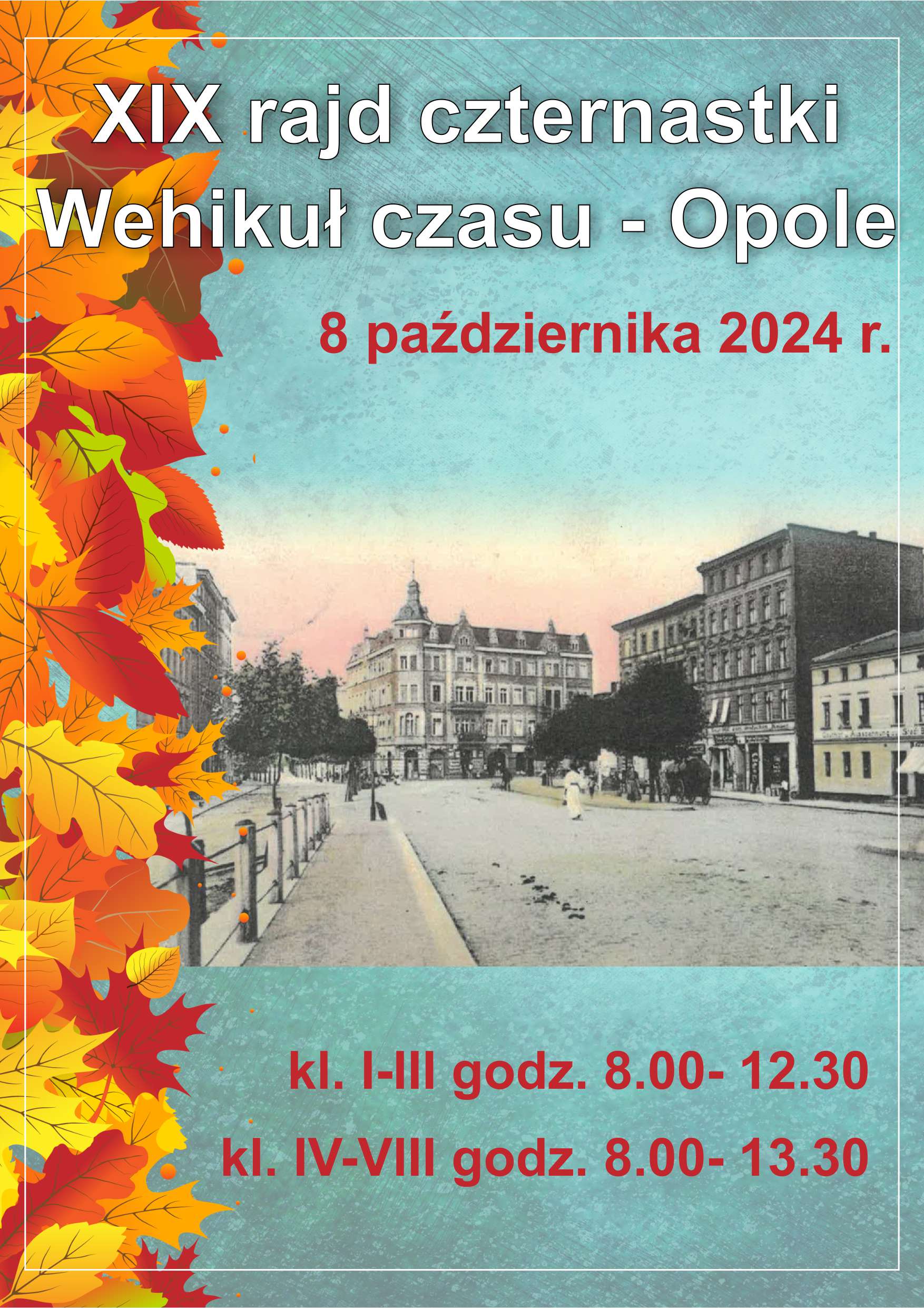 XIX rajd czternastki - 8 października 2024 - plakat informacyjny