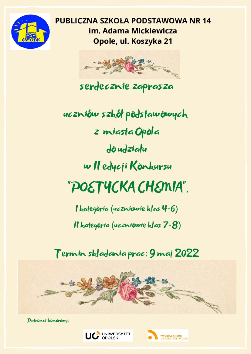 Konkurs "Poetycka chemia"