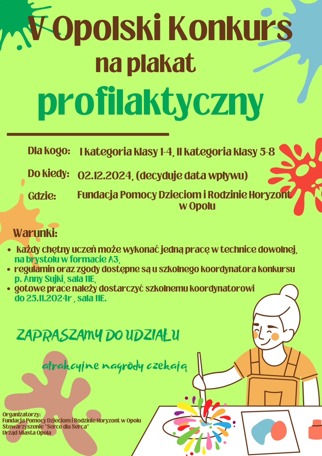 V Opolski Konkurs na plakat profilaktyczny - plakat