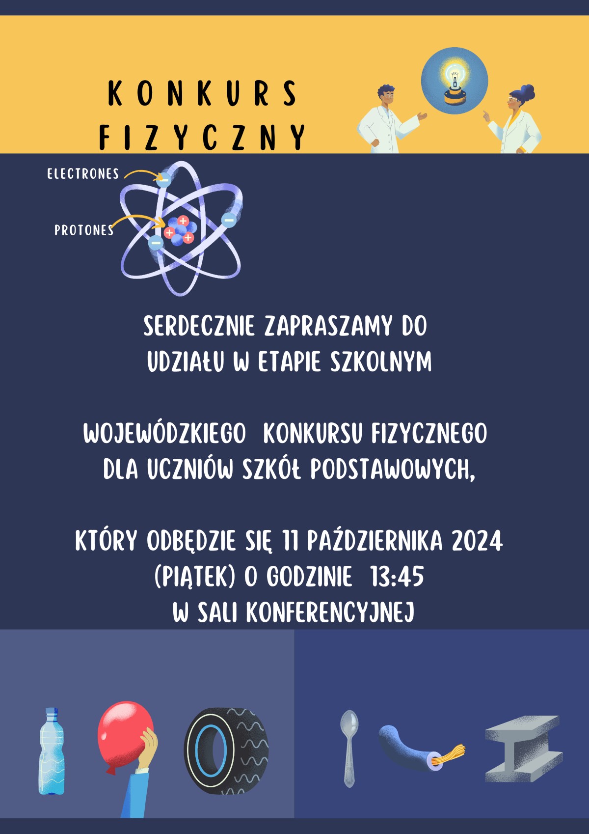 Konkurs fizyczny - przedmiotowy - plakat