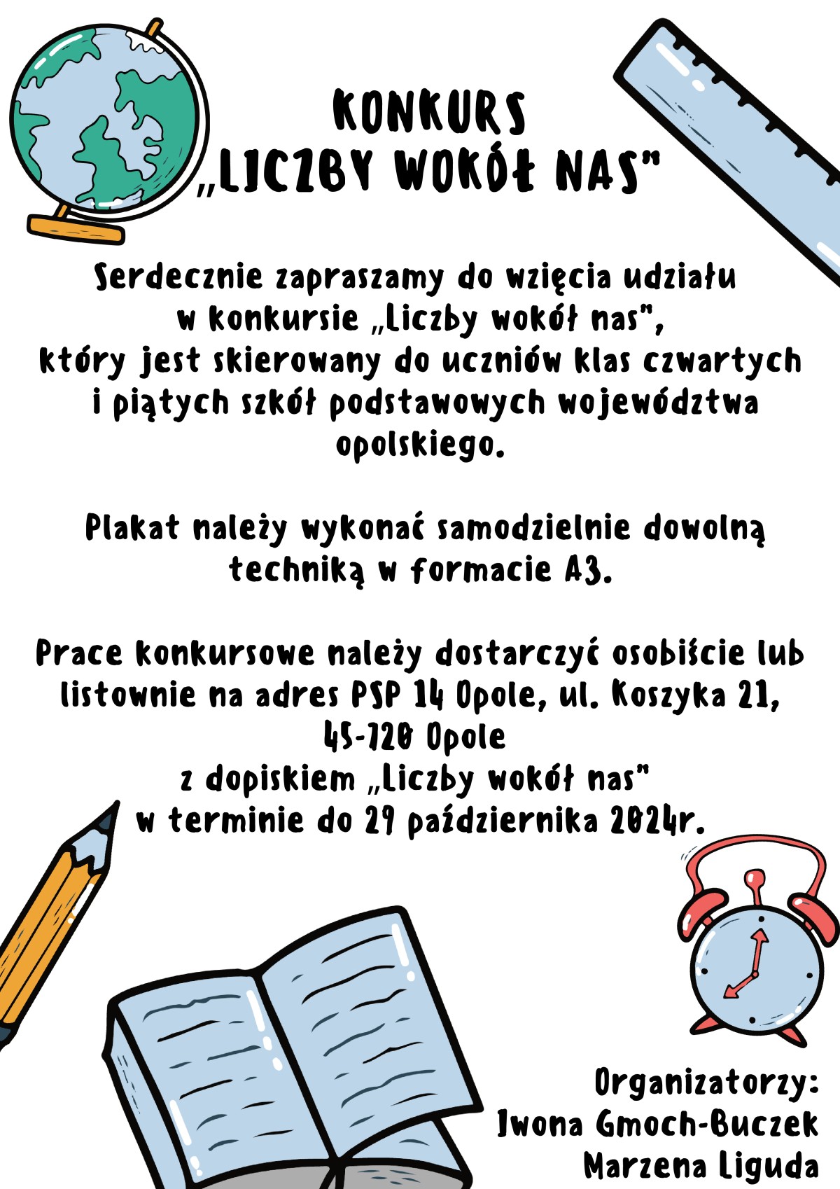 Konkurs "Liczby wokół nas" - plakat